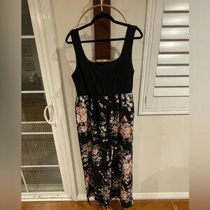 Floral Black Jumpsuit